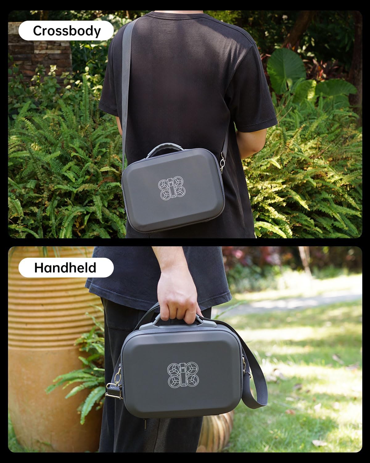 Carrying Case for DJI Neo Fly More Combo, Portable PU Leather Shoulder Bag, Waterproof Storage Bag with Adjustable Strap for DJI Neo Drone, RC-N3/N2 Remote Controller, Battery, Charging Hub