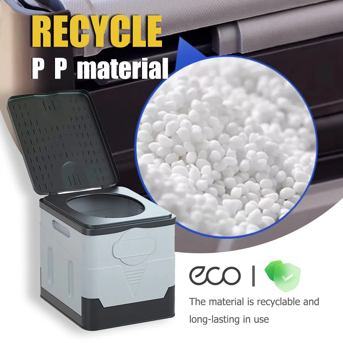 Inodoro Portátil de Camping | Multifuncional y Plegable | Soporta 330 lbs