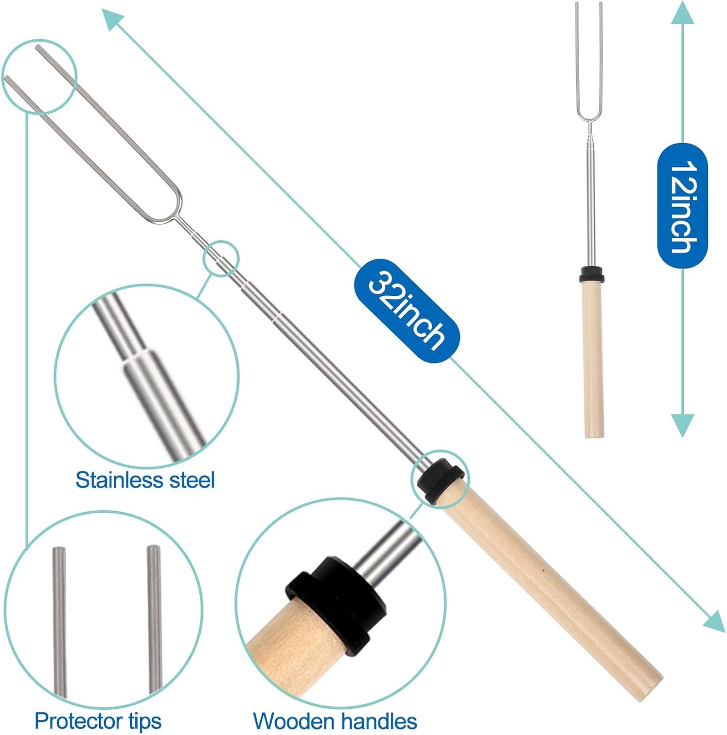 Set de Utensilios de Cocina para Campamento Prettyfine | 35 Piezas en Acero Inoxidable